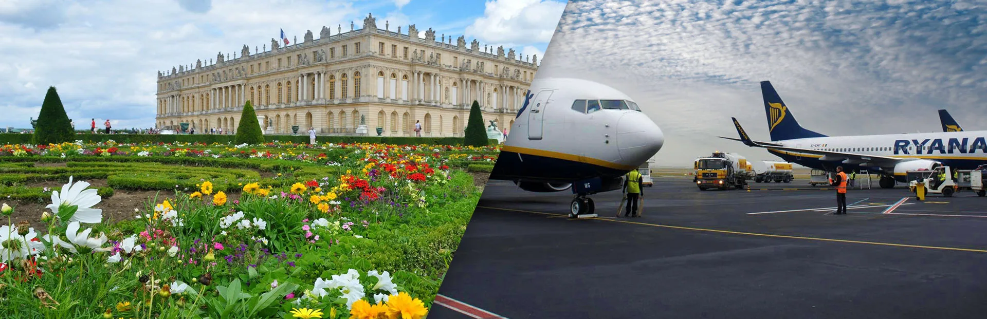 Transfers von Schloss Versailles zum Flughafen Beauvais
